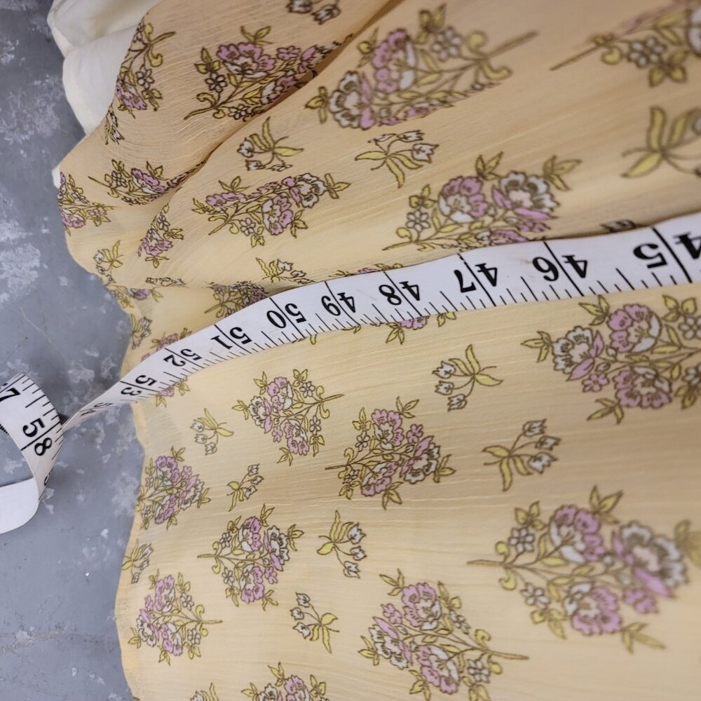 Patrons of Peace Yellow Floral Maxi Dress Size Medium boho - Picture 10 of 12
